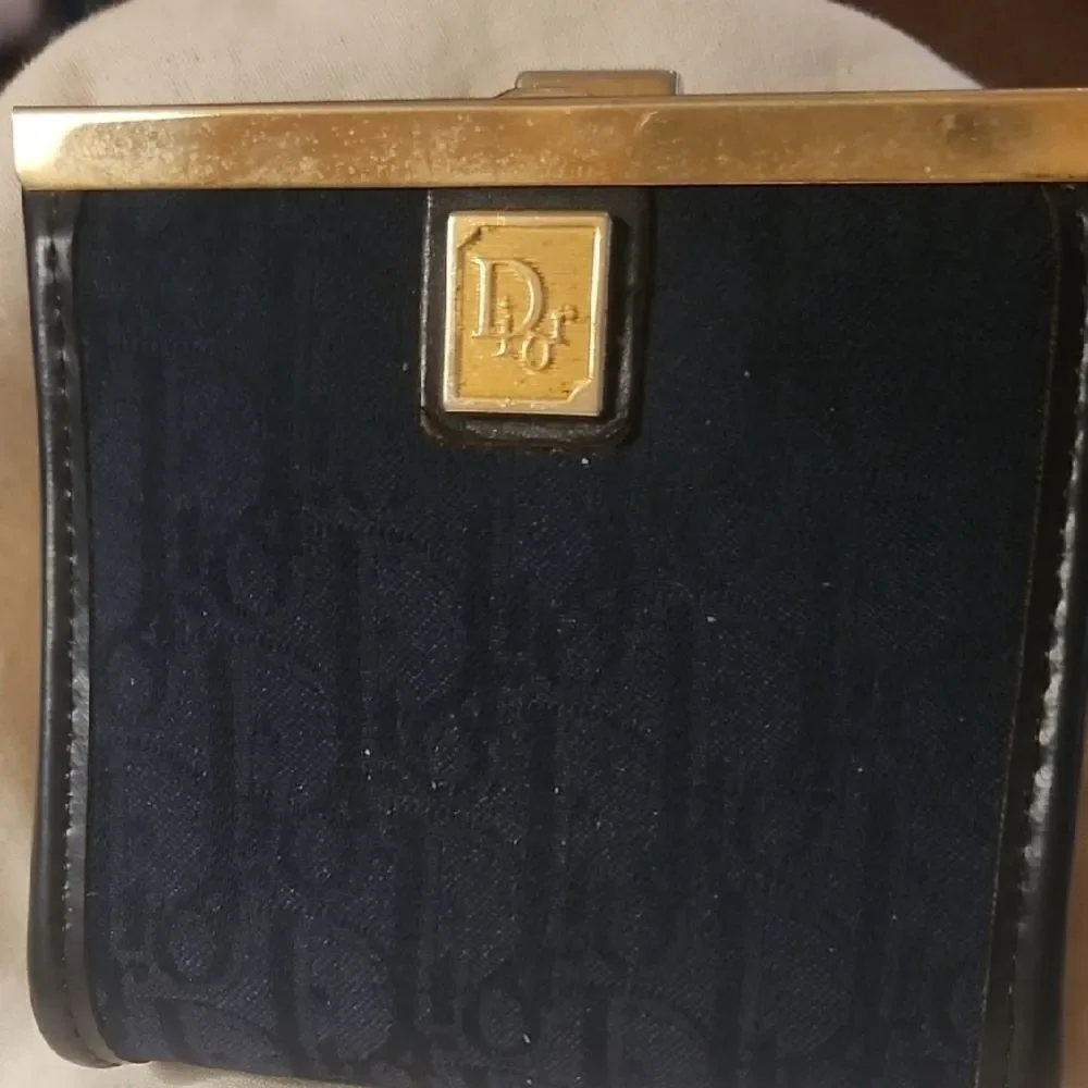 Dior Trotter In Dark Navy Blue with Kisslock